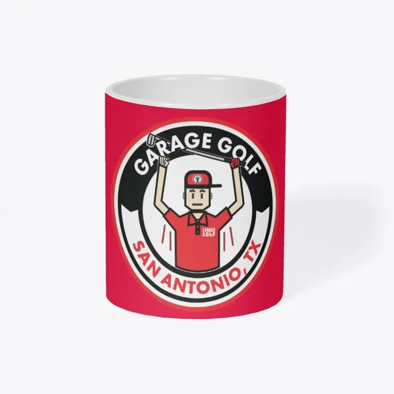 Garage Golf Coffee Mug Character Logo